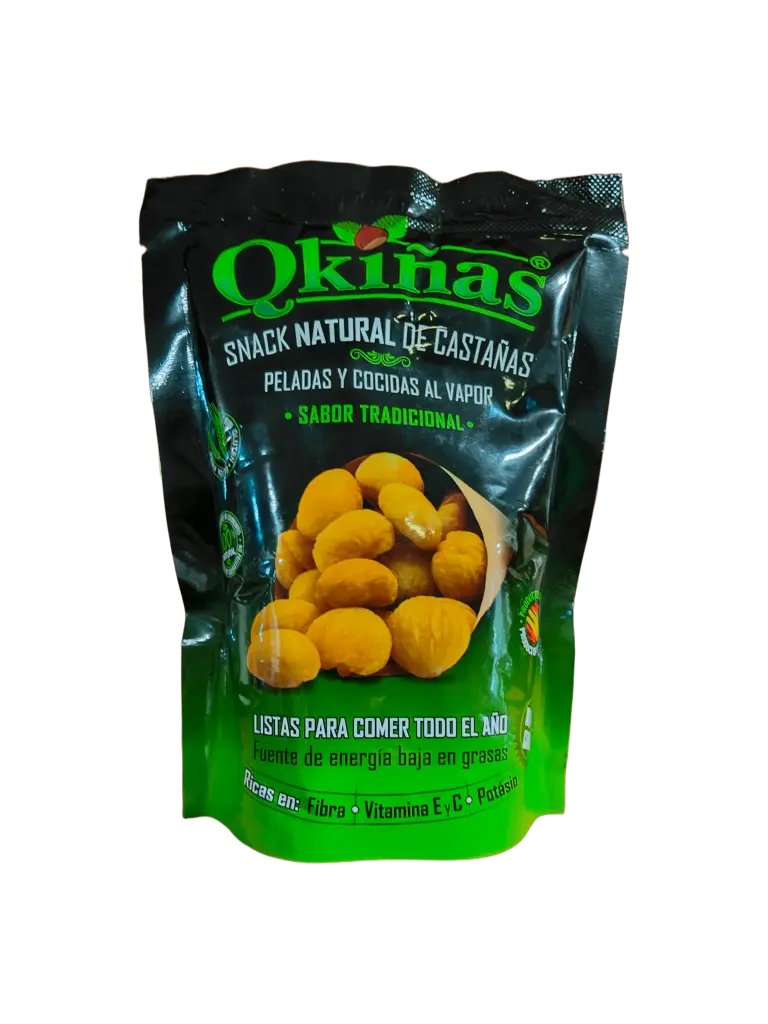[CN300011] Castañas peladas y cocidas al vapor Qkiñas 75 Gr.