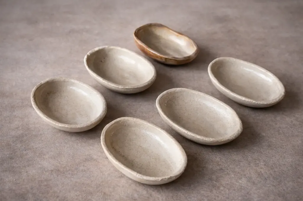 Pack of 6 Soy Bowls 9.5X7cm - Maïa Ceramics