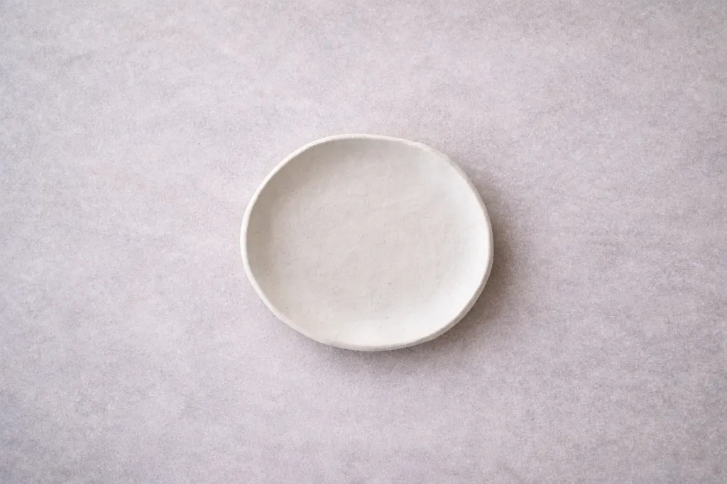 [PBP2617] Matte White Bread Plate 17 cm - Maïa Cerámica