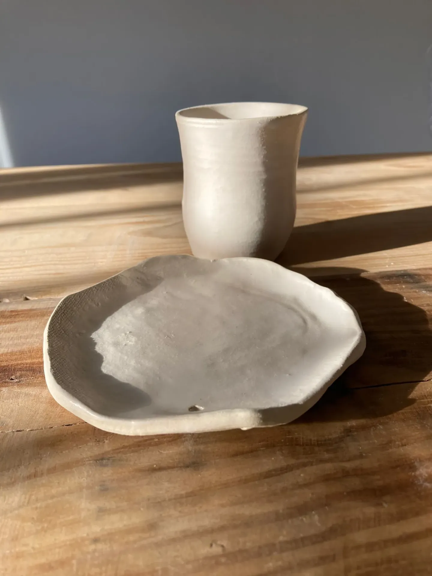 Plato taza efecto mármol. Maïa Cerámica