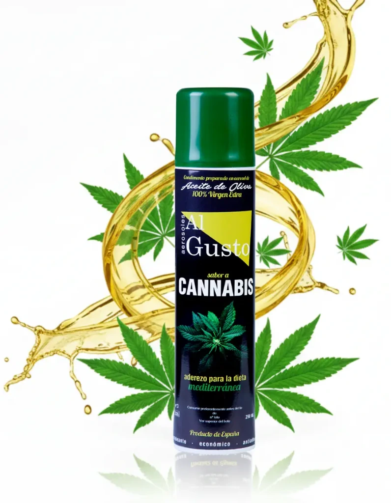 Extra Virgin Olive Oil with Cannabis flavour (Aerosol) 250 ml.