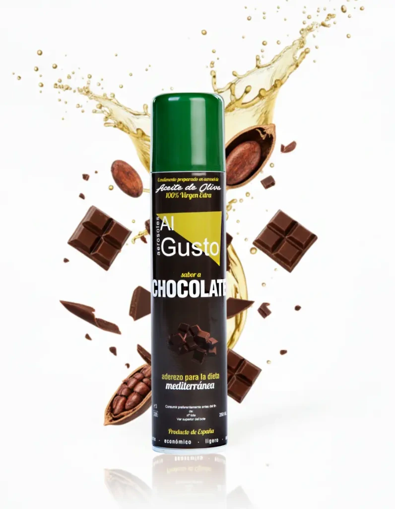 Extra Virgin Olive Oil with Chocolate flavour (Aerosol) 250 ml.