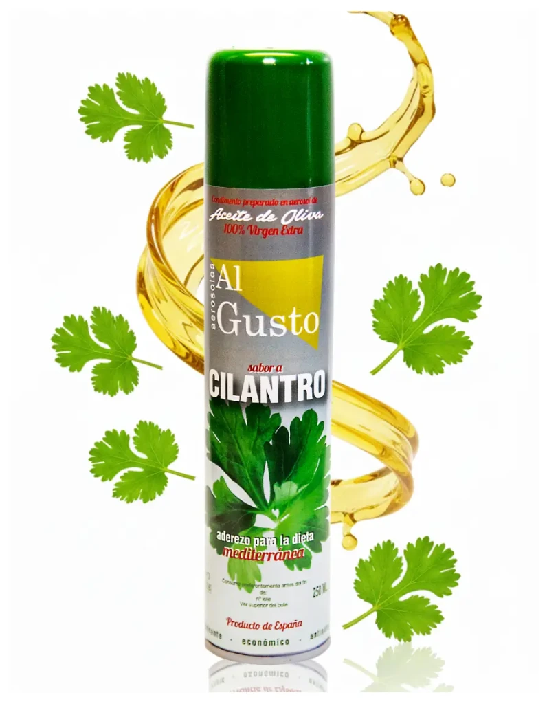 Extra Virgin Olive Oil with Coriander flavour (Aerosol) 250 ml.