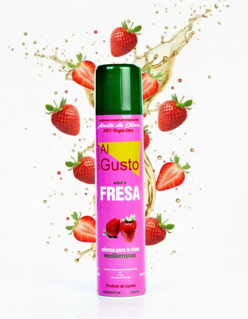 Extra Virgin Olive Oil Strawberry Flavour (Aerosol) 250 ml.