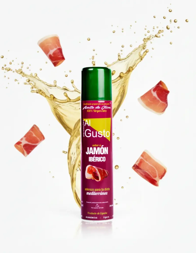 Extra Virgin Olive Oil Iberian Ham Flavour (Aerosol) 250 ml.