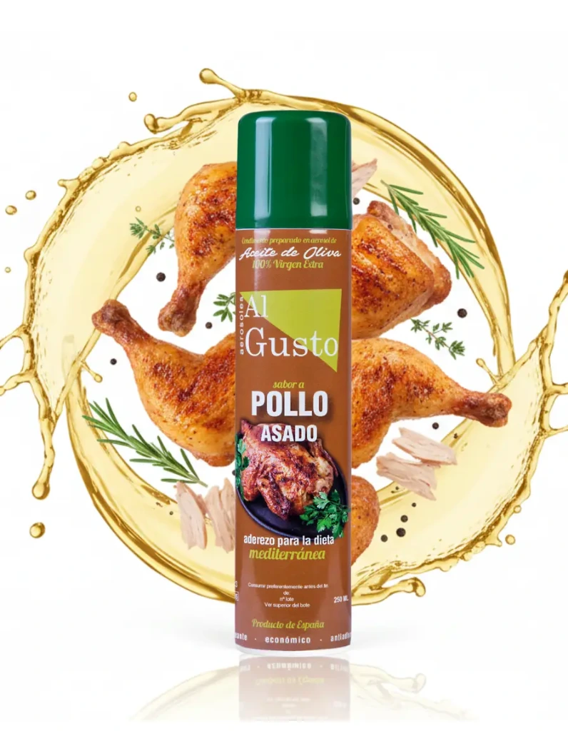 Extra Virgin Olive Oil Roast Chicken Flavour (Aerosol) 250 ml.