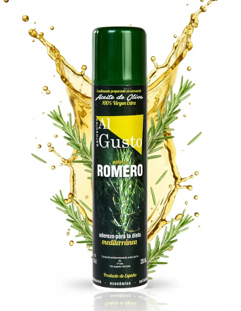 Extra Virgin Olive Oil Rosemary Flavour (Aerosol) 250 ml.