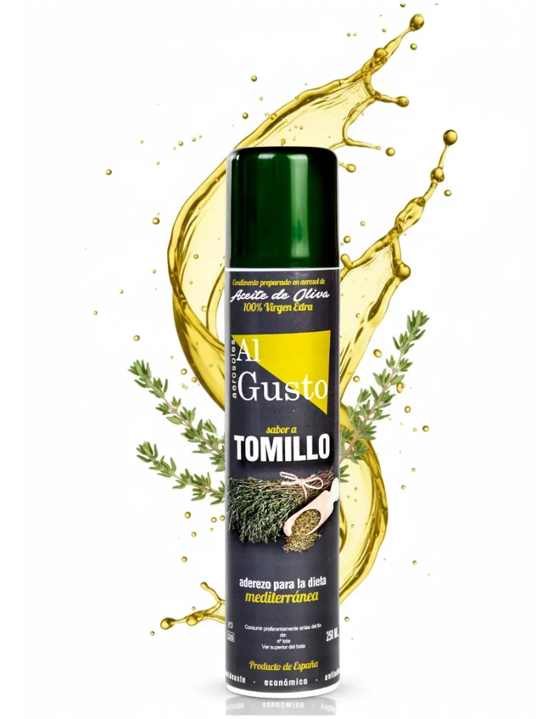 Extra Virgin Olive Oil Thyme Flavour (Aerosol) 250 ml.