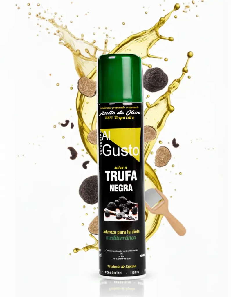 Extra Virgin Olive Oil Black Truffle Flavour (Aerosol) 250 ml.