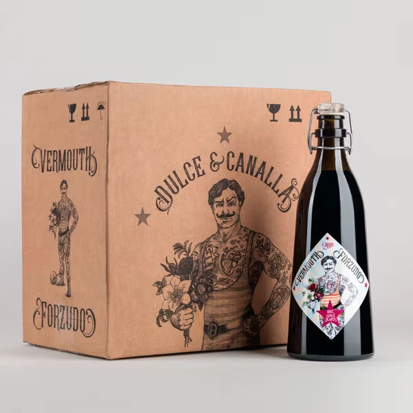 Caja 6 Vermouth Rojo Forzudo 1L | Pack Hostelería Premium