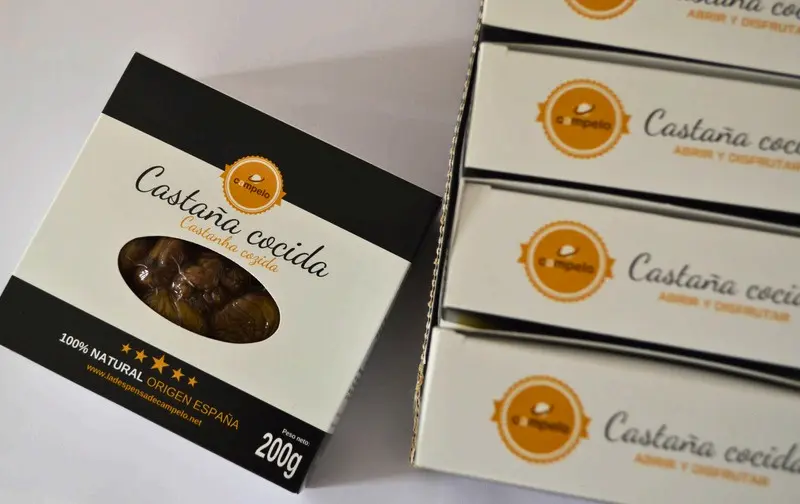 Castañas Cocidas y Peladas (200g) - Campelo