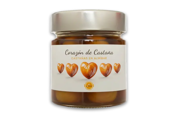 Castañas en almíbar sabor natural 230 gr. | Campelo