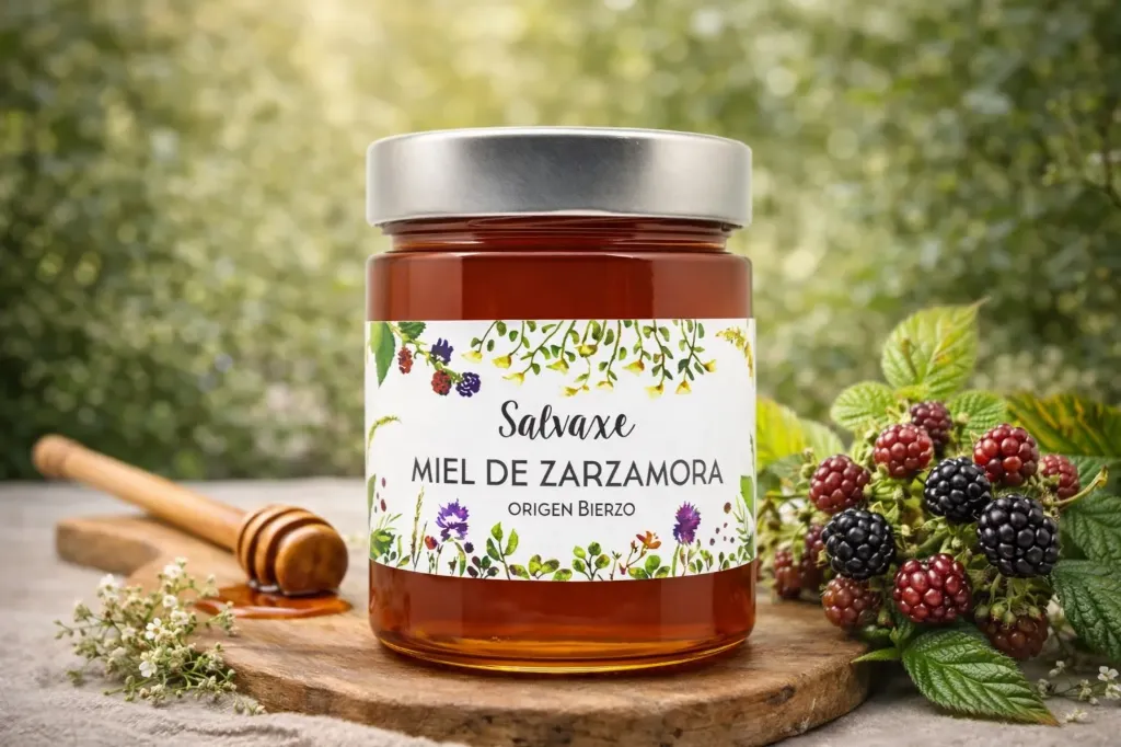 Wild Blackberry Honey Organic 485 g.