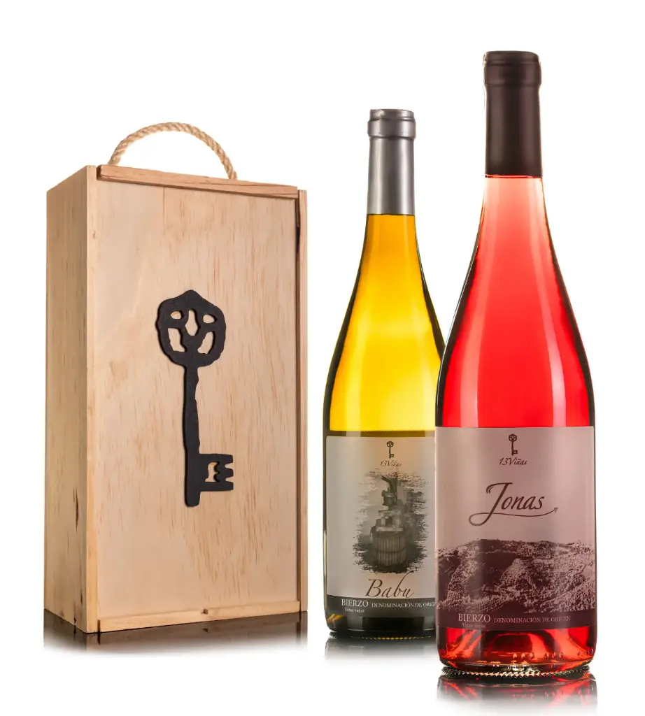 Caja de Madera Selección: Babú & Jonas | Bodega 13 Viñas