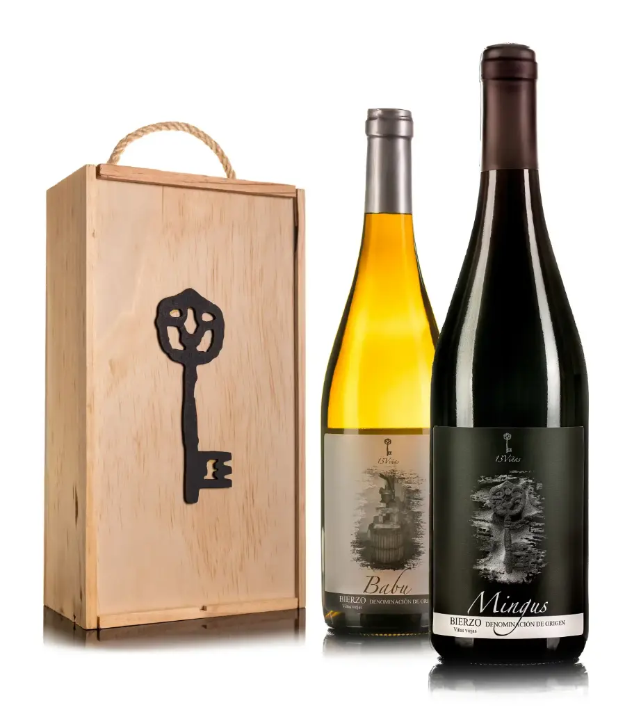 Caja de Madera Selección: Mingus & Babú | Bodega 13 Viñas