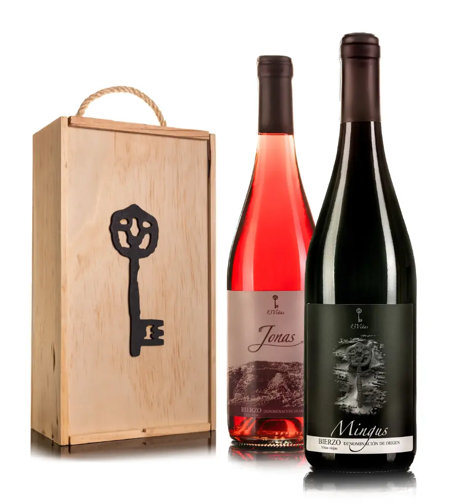 Caja de Madera Selección: Jonas & Mingus | Bodega 13 Viñas