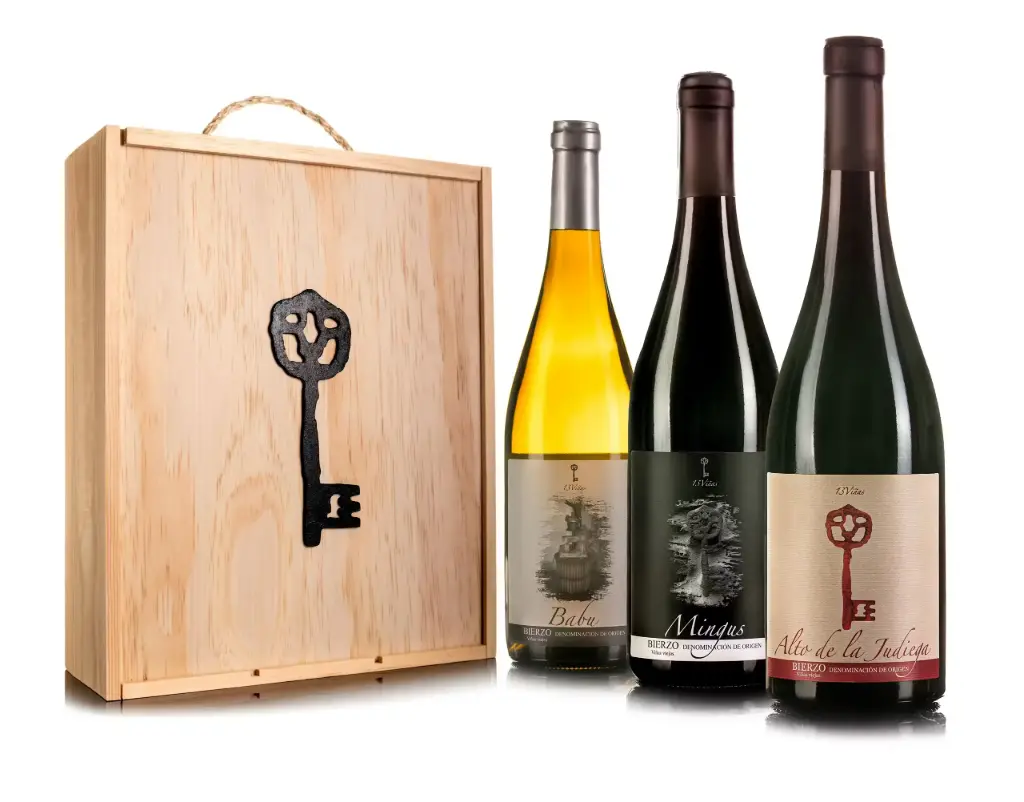 [PACK05] Wooden Box 1-Babú/1-Mingus/1 Alto de la Judiega (D.O. Bierzo)