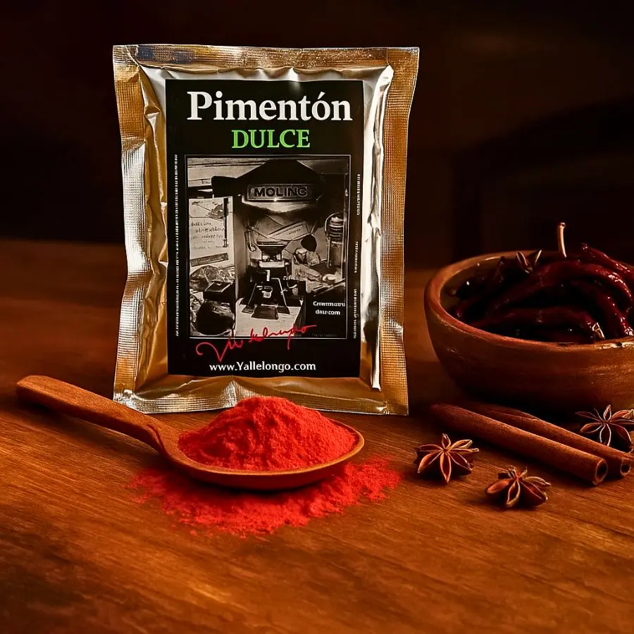 Pimentón artesanal dulce bolsa 250 gr. Vallelongo premium