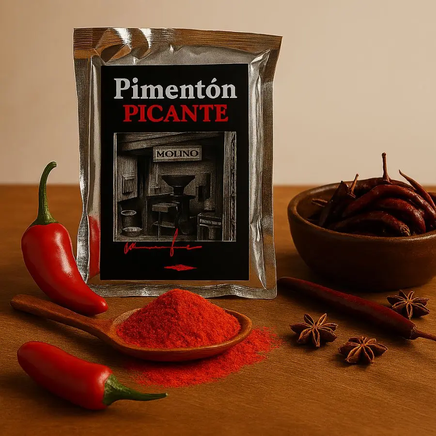 Pimentón Natural Picante Premium (250 gr) Vallelongo